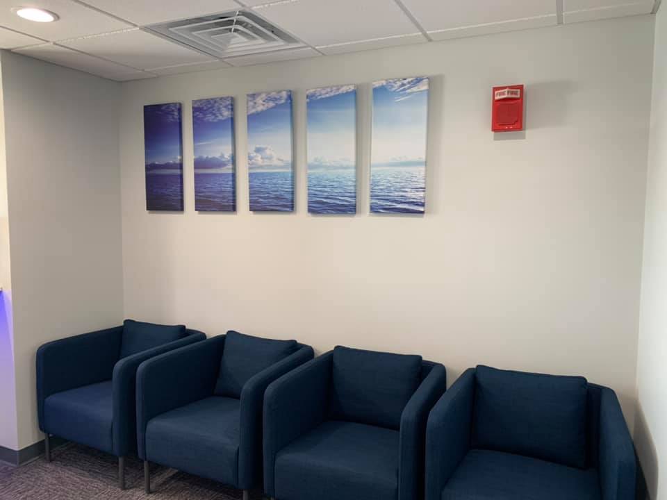 Blue Sky waiting room